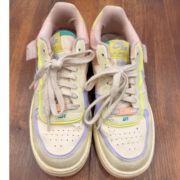 Nike Air Force 1 Shadow “Cashmere Pastel” Low Sneakers Women’s Size 9 - Picture 3 of 8